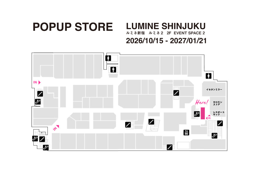 POPUP STORE OPEN!!｜新宿ルミネ　ルミネ2　2F