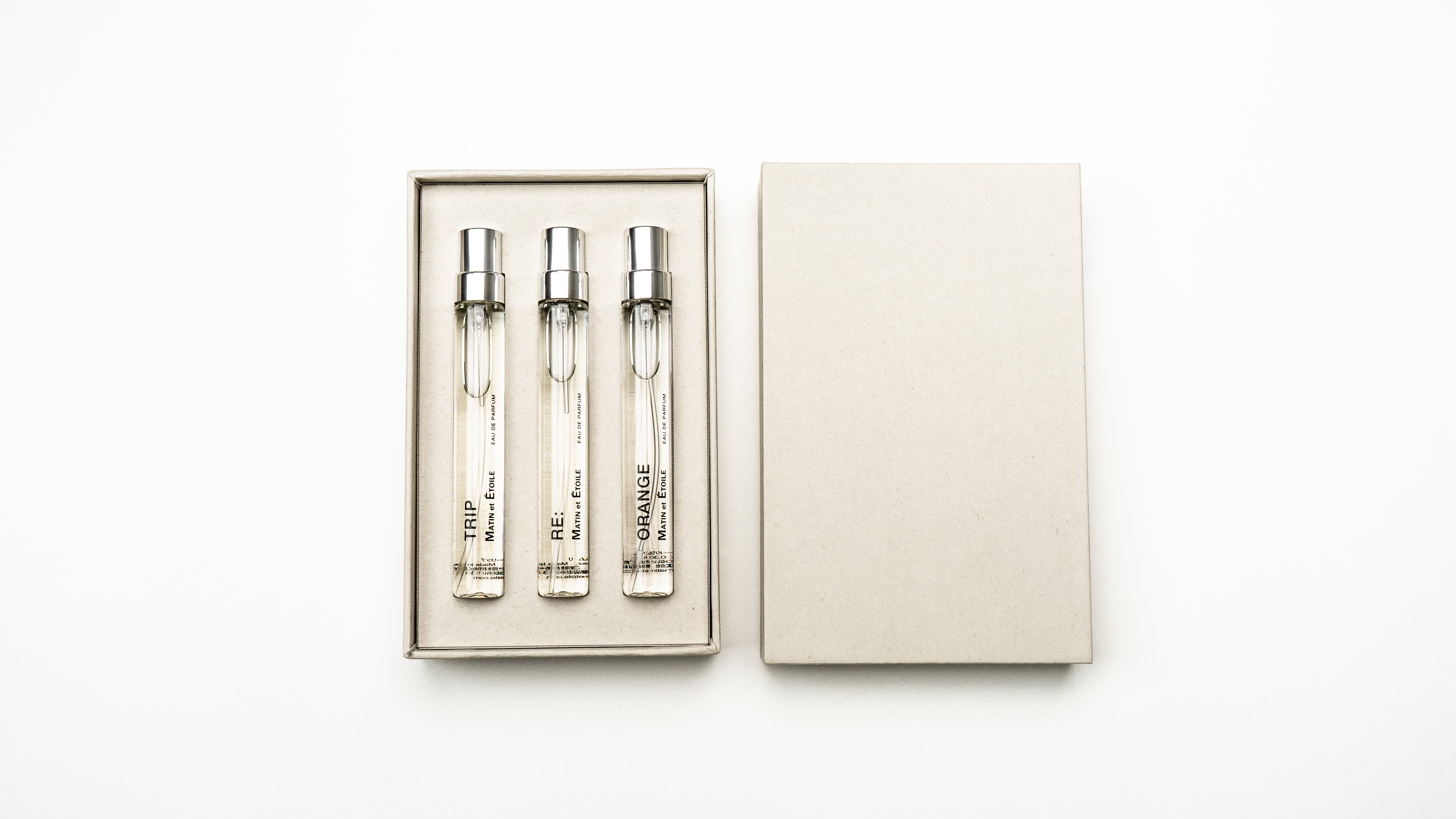 MATIN et ETOILE マタンエエトアル オードパルファム3本セット Editorial page | Eau de PARFUM 3set – MATIN et ETOILE