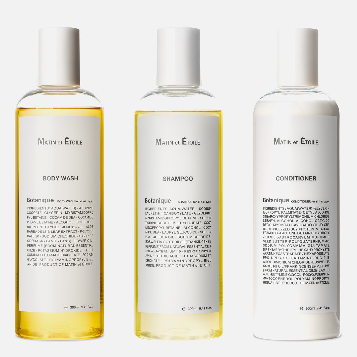 SET 3｜Botanique BODYWASH & SHAMPOO & CONDITIONER