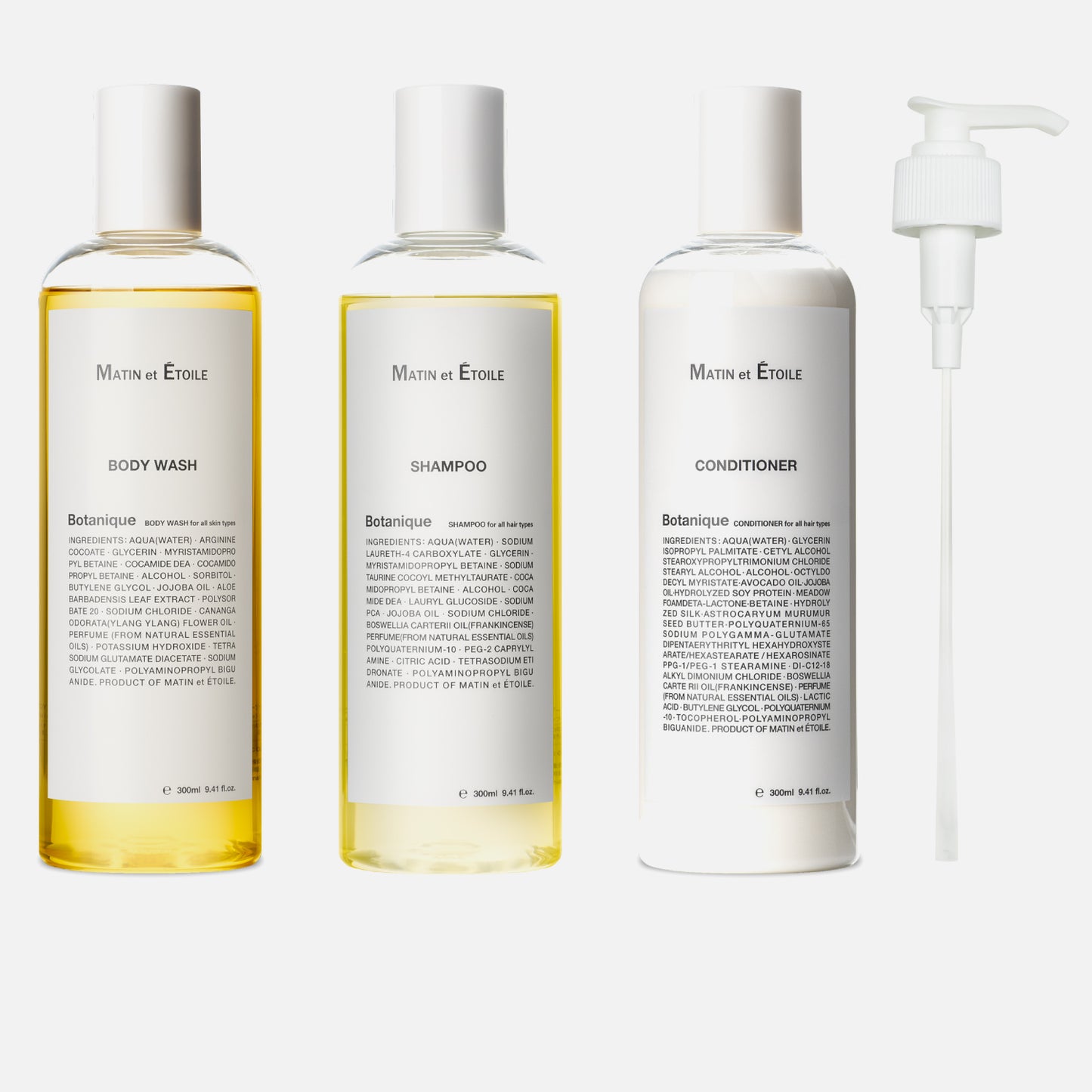 SET 3｜Botanique BODYWASH & SHAMPOO & CONDITIONER